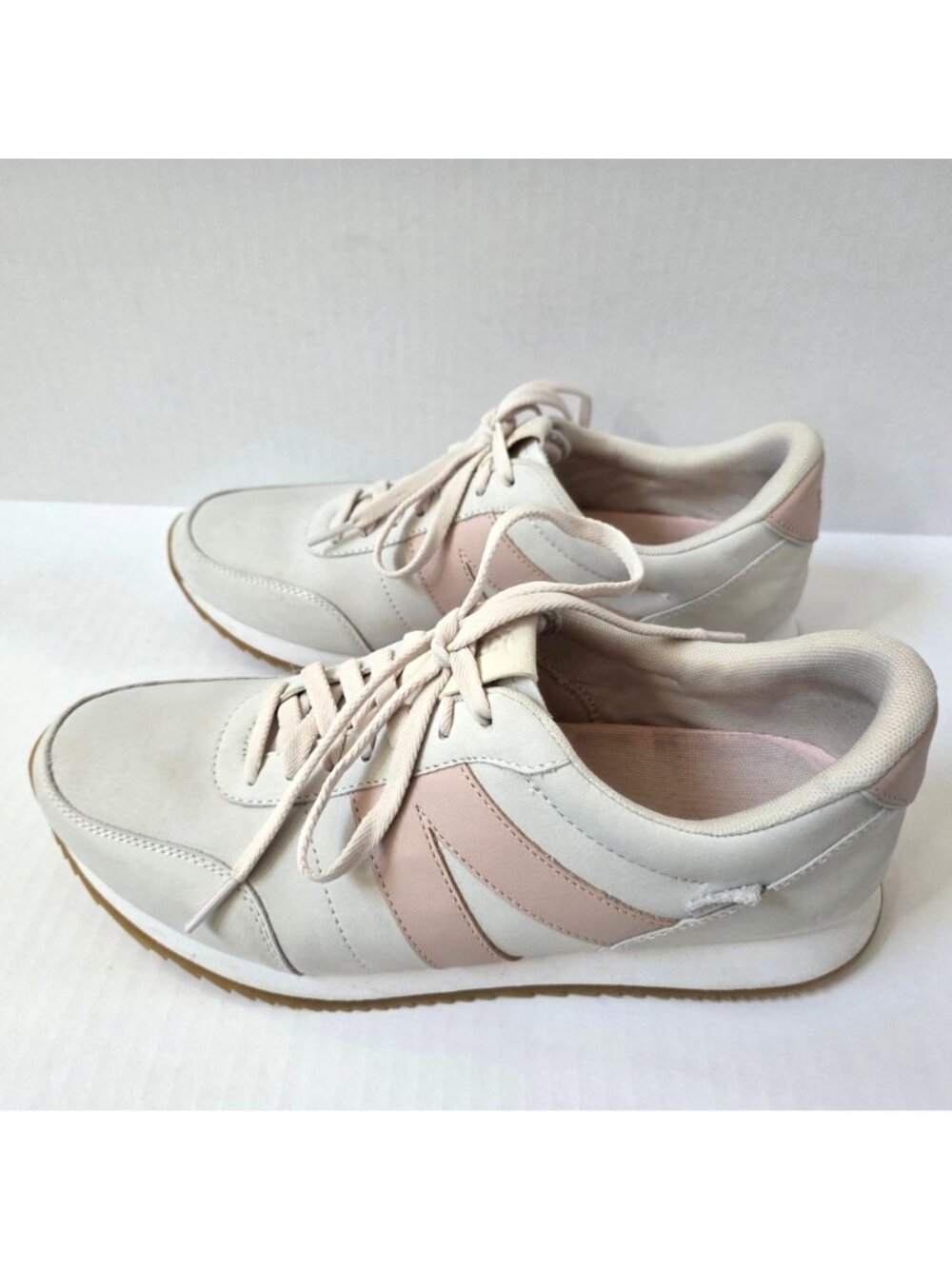 Kizik Shoes Womens 11 Milan Hands Free Comfort Sneakers Bone / Pink - Picture 2 of 12